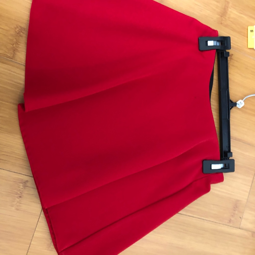 Red skater skirt